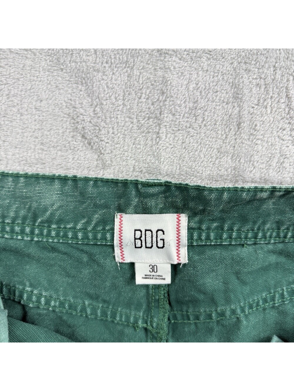 BDG Urban Outfitters Green Wash Straight Leg Jeans Size 30 Y2K Baggy Boyfriend - Picture 3 of 8